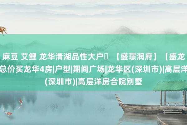 麻豆 艾鲤 龙华清湖品性大户​【盛璟润府】【盛龙期间】最低总价买龙华4房|户型|期间广场|龙华区(深圳市)|高层洋房合院别墅