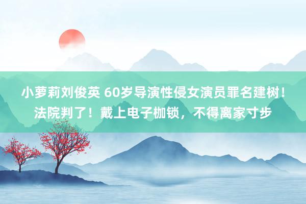 小萝莉刘俊英 60岁导演性侵女演员罪名建树！法院判了！戴上电子枷锁，不得离家寸步